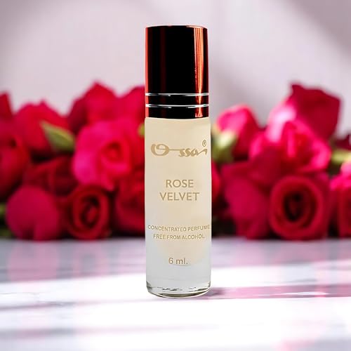 Image of Ossa Rose Velvet Concentrated Perfume 6ml | Alcohol Free Roll On Attar For Men And Women | Premium Long Lasting Unisex Fragrance With Floral, Fruity And Woody Notes For A Distinctive Scent Experience