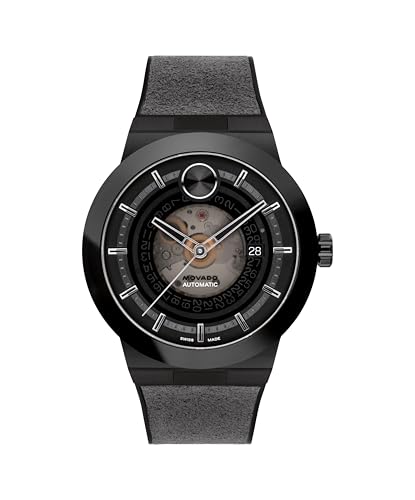 Movado Bold Men's Watch - Swiss Automatic, Self-Winding, Silicone Strap - Contemporary, Sporty Luxury Fashion Timepiece for Him - 43.5mm