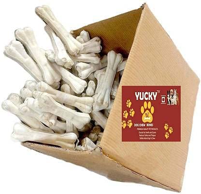 Yucky Dog Rawhide Bones 4 Inch 2 Kg Dog Chew Bones Rawhide Pressed Bone (B09555JXNY) Amazon Price History, Amazon Price Tracker
