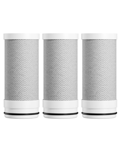 [Original] Waterdrop FF-01A Water Filter Replacement for WD-FC-01/FC-02/FC-06, Water Filter for Sink Faucet, Faucet Water Filter, Reduces Chlorine, Sediment, Bad Taste & Odor, 9 Months, 3 Pack
