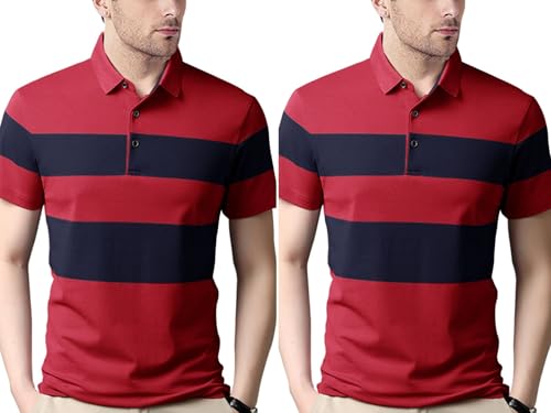 Image of Nobel Monk Men's Regular Fit Polo T Shirt |Half Sleeves |Collar Tshirts |Casual T-Shirt for Men