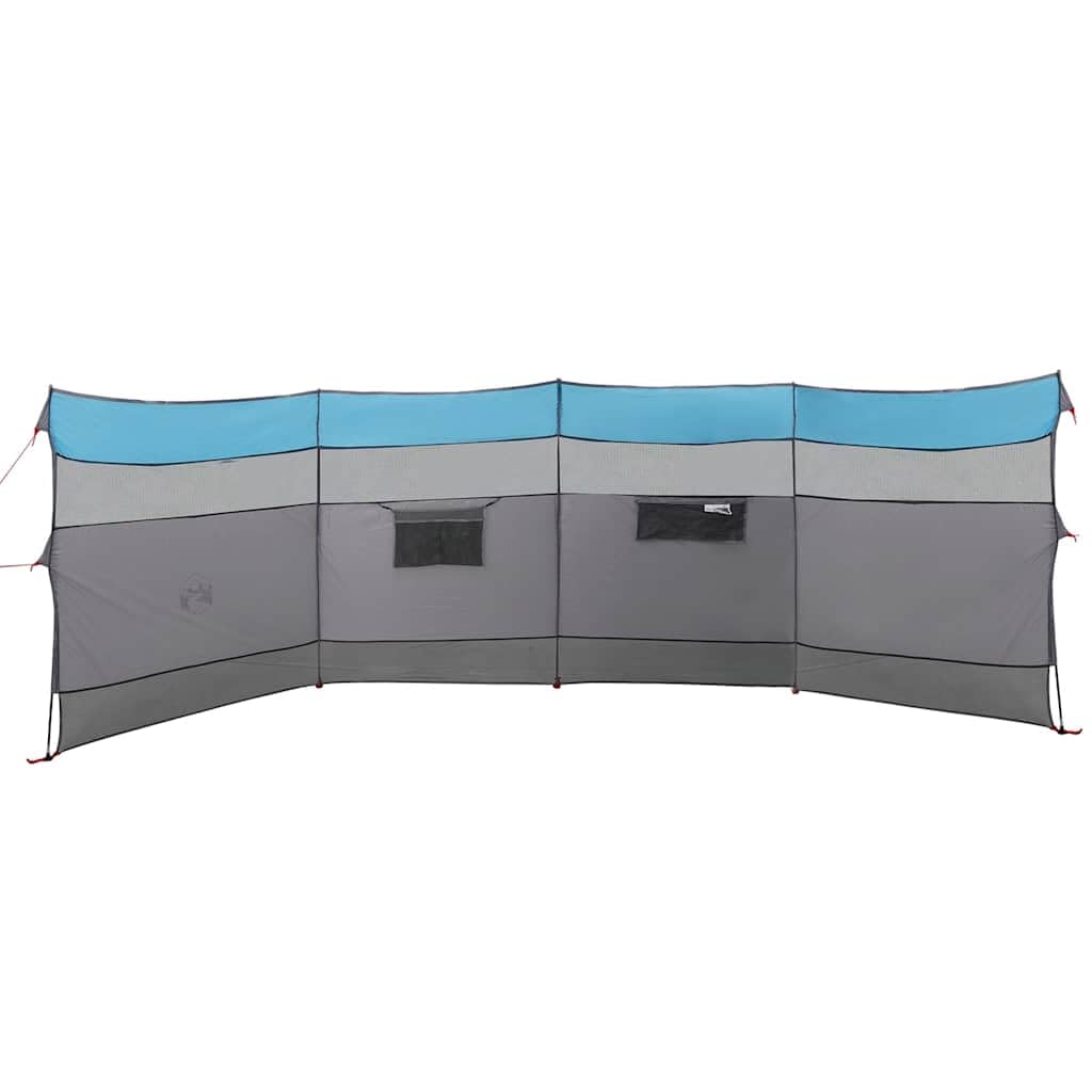 Paravento da campeggio, blu, 510 x 153 cm, impermeabile, per spiaggia, campeggio, giardino, spiaggia, terrazza
