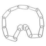 Gatuida Collar de Cadena para Perros Inoxidable Resistente Mordeduras para Entrenamiento y Medianos y