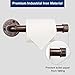 NearMoon Industrial Pipe Toilet Paper Holder, Heavy Duty DIY Toilet Roll Holder for Bathroom, Living Room and Kitchen, Vintage Rustic Iron Style Rustproof Bath Hardware, Wall Mounted (Bronze)