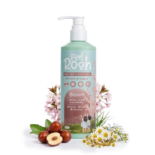 Image of Bloom Baby Hair & Body Wash 300ml | Sakura & Chamomile | Tear-Free, Gentle, Natural | Ages 0-4 | Plant-Based Formula