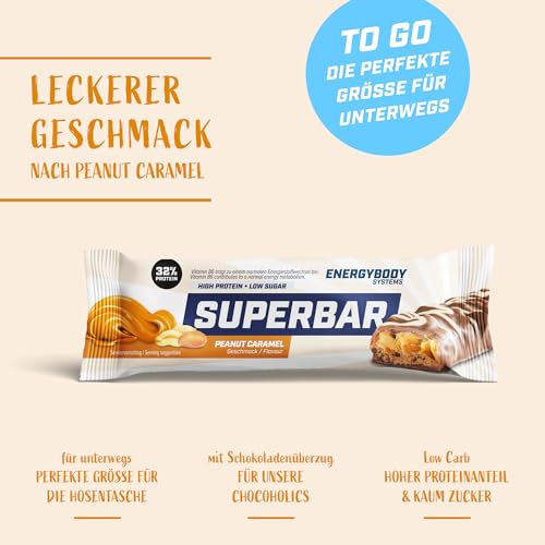 Energybody Superbar Protein Riegel "Peanut Caramel" 1x50g – Ansicht 3