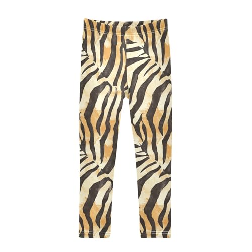 KLL Tigers Animal Animal Print Toddler Girls Athletic Leggings Fashion Full Length Dance Pants Sports