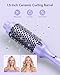 Wavytalk Thermal Brush, 1.5 Inch Blowout Express Ionic Heated Round Brush Creates Blowout Look Effortlessly Achieves Gorgeous Curls, Dual Voltage (Purple)