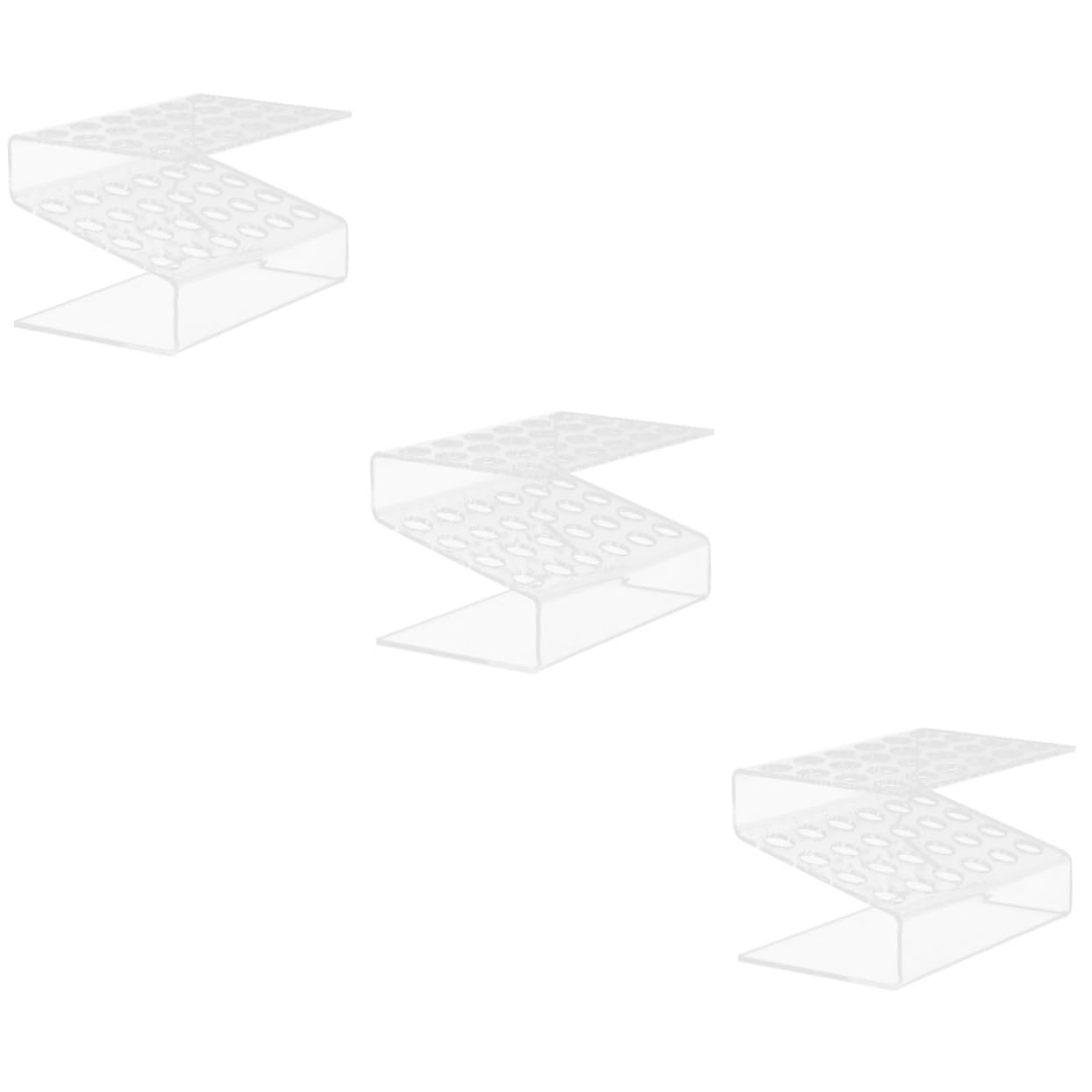 OSALADI 3 Pezzi porta penna per matita display vassoio espositore portapenne organizzatore di pennarelli in plastica portapenne da tavolo a sfera supporto Acrilico