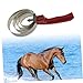 ORFOFE Stainless Steel Curry Comb for Horse with Ergonomic Grip Reversible Spring Design Featuring Smooth and Sharp Sides Grooming Brush for Removing Mud and Hair Random Random Color
