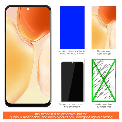 Bloc écran Honor 200 LCD noir AGCUT de 6.7" pré-assemblé avec vitrage tactile tactile