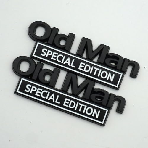 Emblemas de Old Man 3D decorativos para ventanillas de SUV y scooters 3