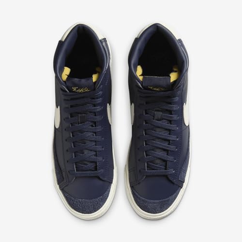 Nike Blazer Mid '77 Women's Shoes (HF1057-400, Obsidian/Sail/Metallic Gold/Phantom) Size 6.54