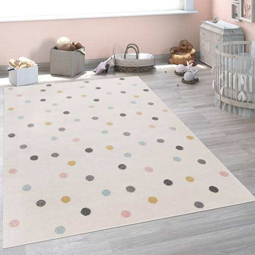 Paco Home Children's Rug Child's Room Girls Boys Various Motifs And Sizes, Size:200x280 cm, Colour:Grey-Beige