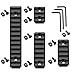Compatible with Mlok Picatinny Rail 3 5 7 13 Slots Aluminum Picatinny Rails Section Adapter for M LOK Systems with 9 T-Nuts 9 Screws 3 Allen Wrench - 4 Pack