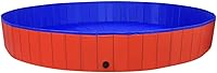 Vista 11 de SKM Piscina Plegable para Perros Rojo 31.5"x7.9" PVC