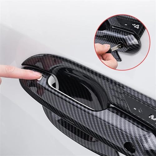 Pegatinas para Toyota RAV4 2019-2022: cubiertas de manijas en negro 4