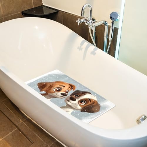 Tapis de bain antidérapant pour chiots à séchage rapide et trous de drainage - 6
