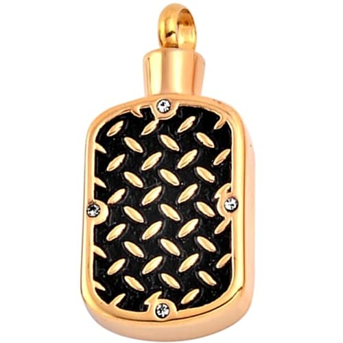 Médaillon urne souvenir collier urne funéraire acier inoxydable pour cendres homme