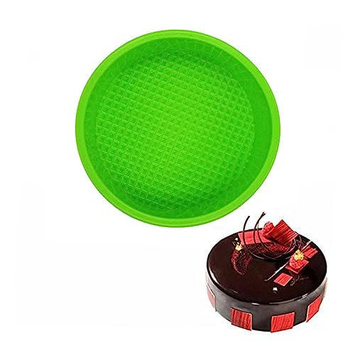STOBAZA Round Silicone Cake Non Stick Baking Pan for DIY Desserts Food Grade Silicone Safe for Oven Microwave Easy Release Cleaning Random Color Choice