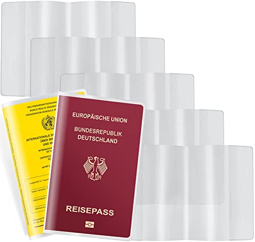 Impfpass Hülle 10er Set - Transparente Schutzhülle Mit Lanyards In 5 Farben