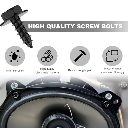 Image of 10PCS Fender Liner Screw Bolt, Bumper Cover Splash Shield Mud Guard Screws Replace #90159-60498, Auto Front Fender Liner Bolts for Camry Prius Tacoma Tundra Highlander ES GS