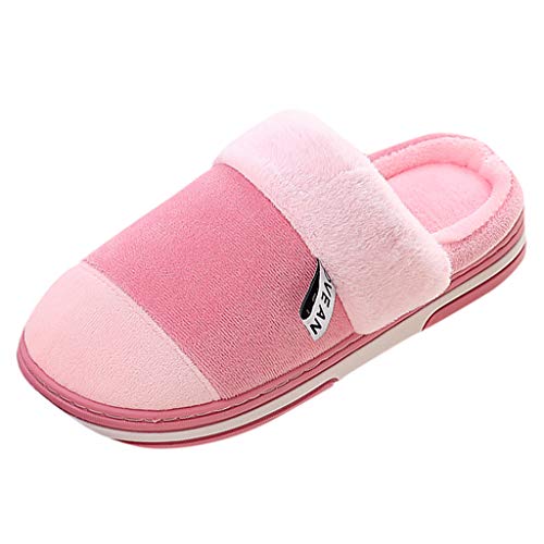 Xinantime Zapatillas de Estar por Casa, Pareja más Tamaño Casa Casual más Zapatos Cálidos de Terciopelo Zapatillas Cómodas de Algodón Pantunflas de Talla Universal para Hombre, Mujer, Niño y Niña