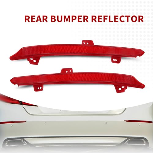 Image of Nakkaa Rear Bumper Reflector Compatible with Accord 2018-2022 | 33555TVAA01 HO1184113 33505TVAA01 HO1185113 2PCS Left & Right Side