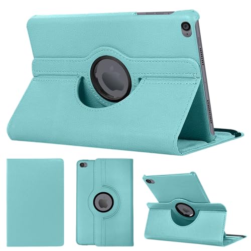 SWEIMEN Étui Rotatif pour iPad Air Tablette Housse de Protection avec Réveil Automatique Rotation Coque pour iPad Air, iPad Air 2, iPad (2017), iPad (2018)