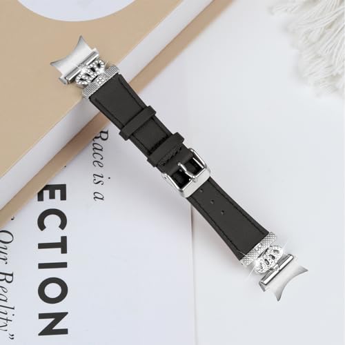 Leather band Compatible With Galaxy watch 4/Galaxy watch 5 40mm 44mm Genuine Leather Adjustable Strap For Galaxy Watch 4 Classic 42mm 46mm/Watch 5 Pro 45mm2