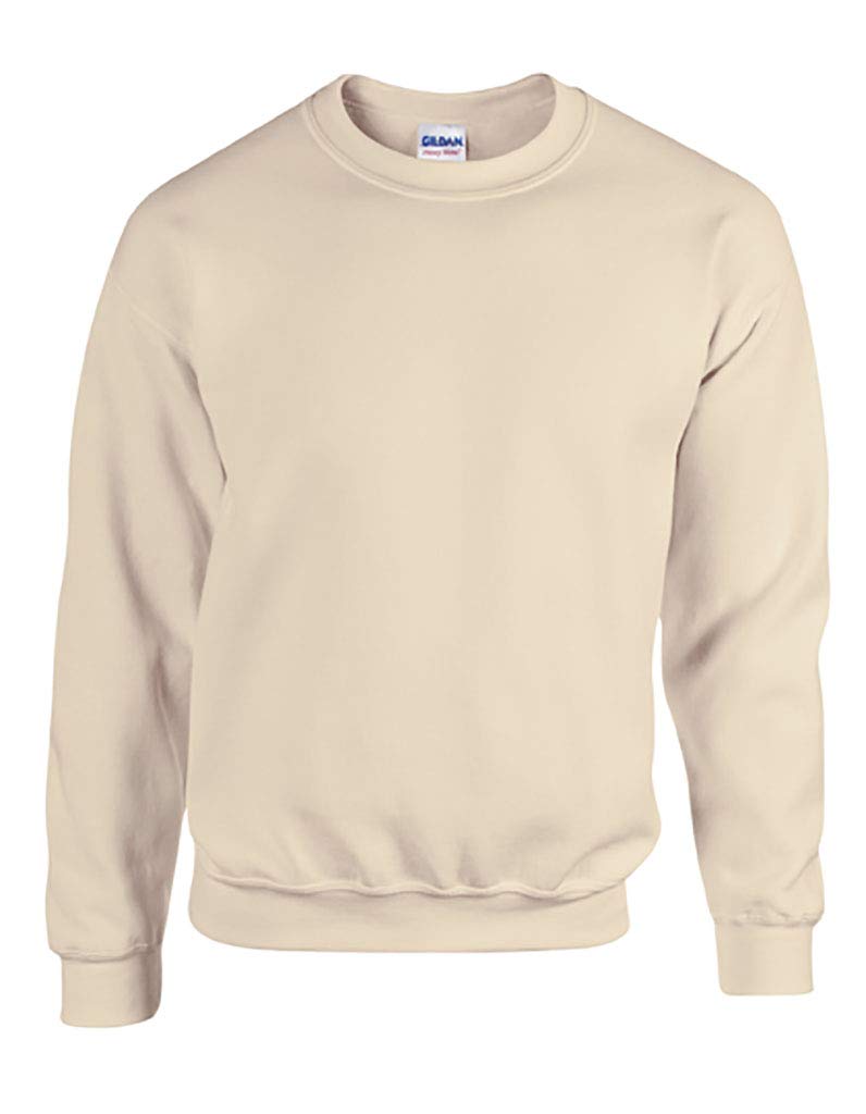 Gildan Men's Sand Sweatshirt Adult 50/50. Crew Neck Sweat/18000, Xl