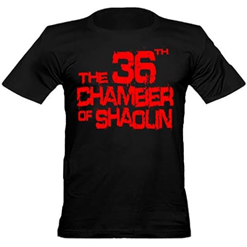 Urban Shaolim Men's 36th Chamber of Shaolin, Kung Fu Movie Inspired T Shirt Fitted, Medium, Black Cover