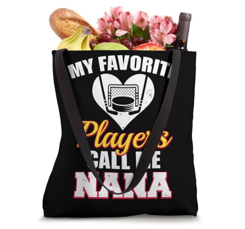 My Favorite Players Call Me Nana Funny Hockey Nana Tote Bag miniatura 4