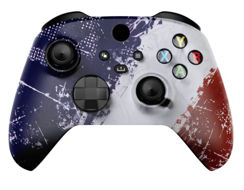 France Flag UN-MODDED Custom Controller Compatible with Xbox One S Unique Design (with 3.5 Jack)
