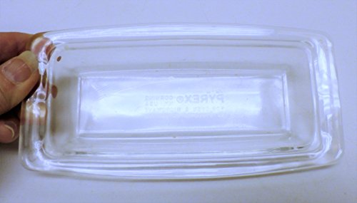 Vintage Corning Pyrex - Mantequilla de cristal transparente # 72-B