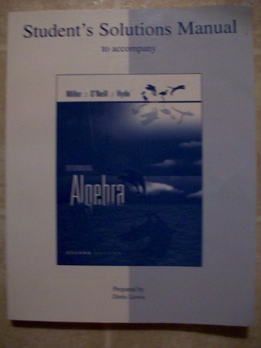 Student's Solutions Manual to Accompany Beginni... 007327089X Book Cover