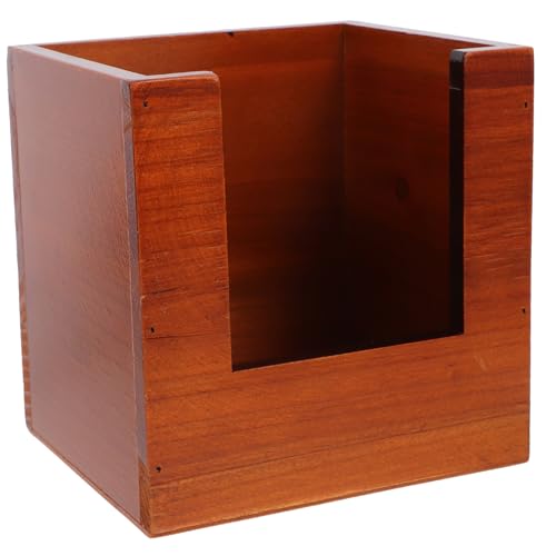 NAMOARLY Wood Recipe Holder Box Kitchen Recipe Organizer Vintage Kitchen Storage Box Card Collection Box
