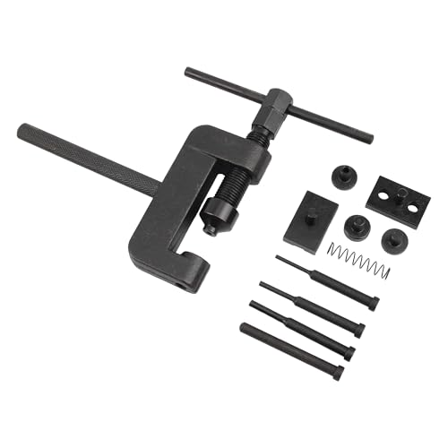 Image of Chain Breaker Tool Kit Chain Riveting Repair Tool with Storage Case Compatible with ATV Motorcycle Bike 25 to 630 Chains