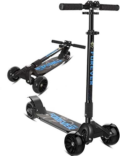 Patinete plegable de 3 ruedas para adultos, capacidad de 125 kg, diseño ligero y portátil