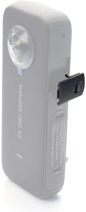 XBERSTAR Replacement Battery Cover Side Door USB-C Port for Insta360 One X2 Camera Parts (USB charging port side cover)