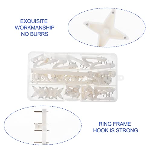 Image of jojofuny 84pcs Picture Hanging Hooks Kit Damage Wall Hooks for Photos Art Frames and Mirrors Easy to Install Versatile and Stylish Hanging for Decor