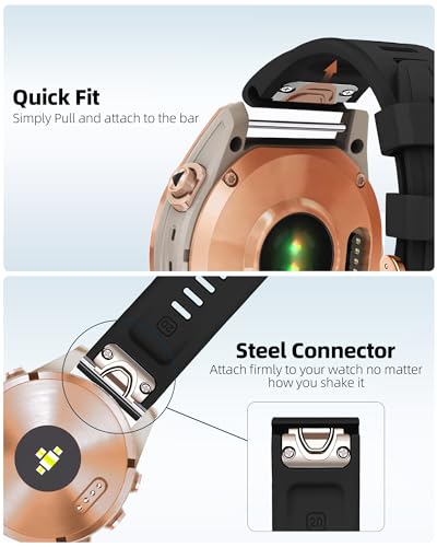 Correa de silicona 20mm para Garmin fenix miniatura 4
