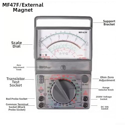 Multimètre analogique classique MF47F : résoudre les pannes de tension - 6