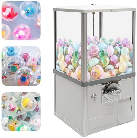 Commercial Vending Machine for Candy, Gumballs & Capsule Toys - Perfect for Game Stores, Retail Outlets, & Home Use - Durable & Easy to Operate
