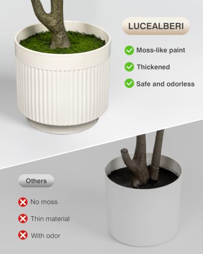 LuceAlberi Artificial Olive Tree 6FT Faux Indoor with Planter and Cotton Basket - image 5