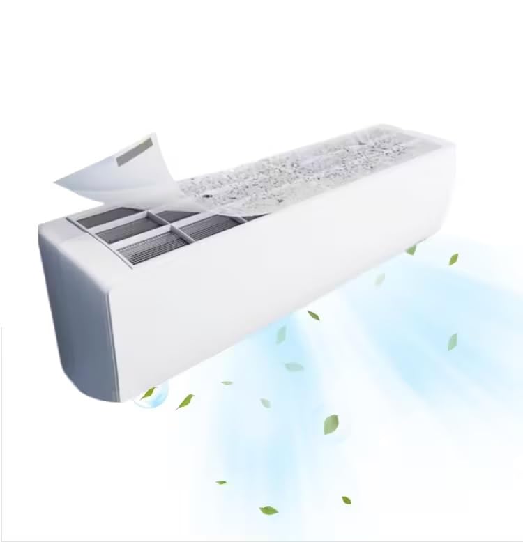 Ac air purifier filter – Total Home Universal AC Dust Net (2 Rolls, 10 Inch x 1 Meter) – DIY Cut-to-Fit Air Filter for Split & Window AC – Turns AC into Air Purifier & Reduces Service Cost