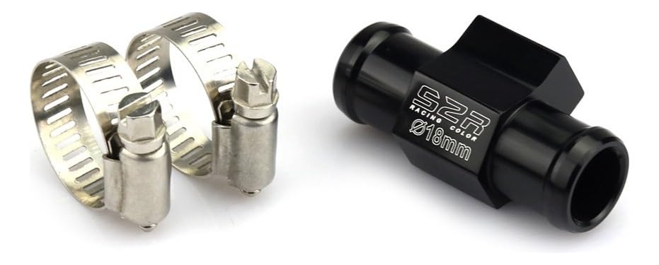 Applicable to Universal Motorcycle Water Temperature Gauge - 18mm & 22mm Compatible with Racing & Scooters - LED Display, Blue/Red/Green Light Source, DC12V, -10 to 60 Degrees Celsius(Green)