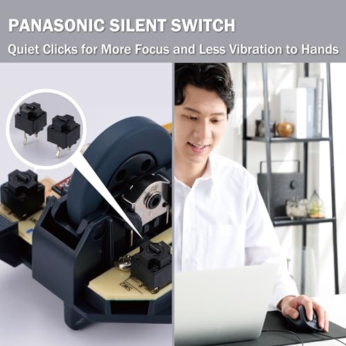 Ratón ergonómico para mano izquierda con cable USB y sensor óptico de 2000 DPI ELECOM 6