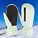 Yiju Winter Ski Mittens Snow Mitts Comfortable Windproof Keep Weather Snowboarding Gloves for Skiing Skating Outdoor, Green