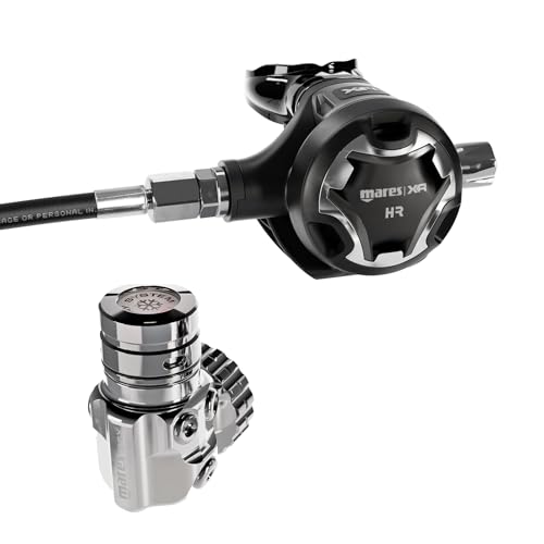 Mares 26XR-HR Technical Diving Regulator Set - 26XR 1st Stage, HR Technopolymer 2nd Stage, 75cm Rubber Hose, G5/8 Connection, 300 BAR (DIN)